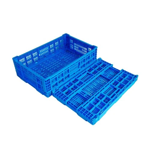 Cesta de plástico dobrável